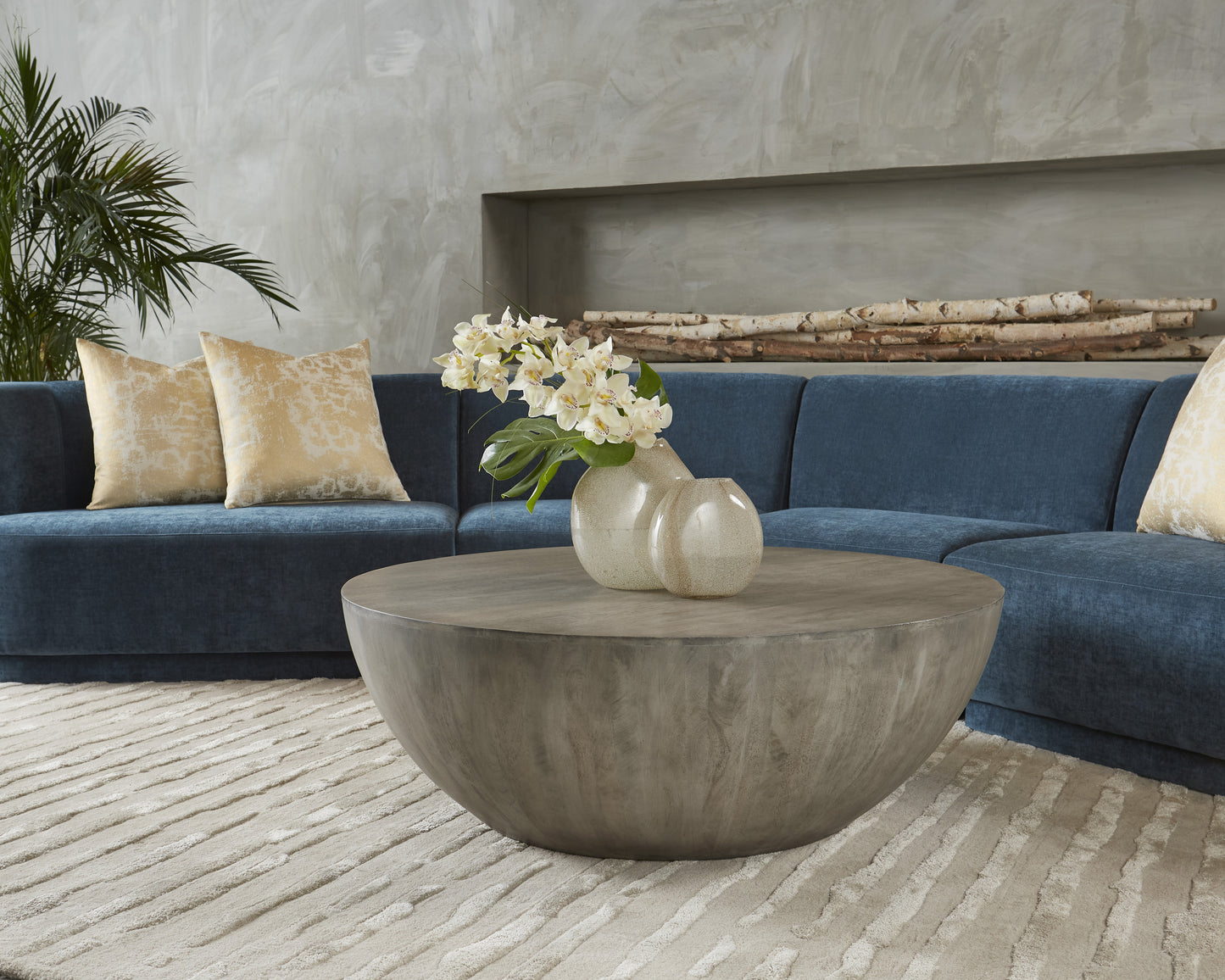 NAHLA KINSLEY COFFEE TABLE - SMALL - GREY