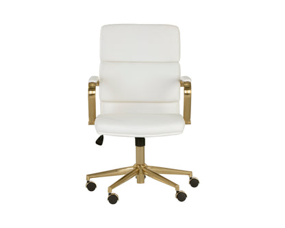 NAHLA KLEO OFFICE CHAIR - SNOW