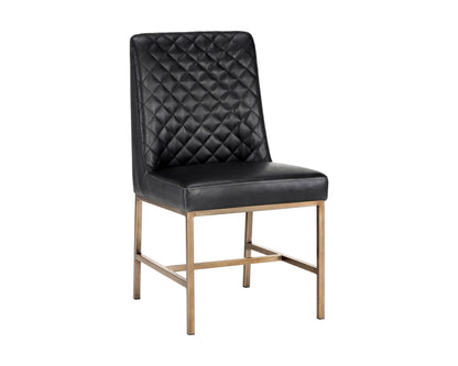NAHLA LEIGHLAND DINING CHAIR - COAL BLACK