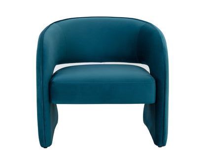 NAHLA ROSALIA LOUNGE CHAIR - TIMELESS TEAL