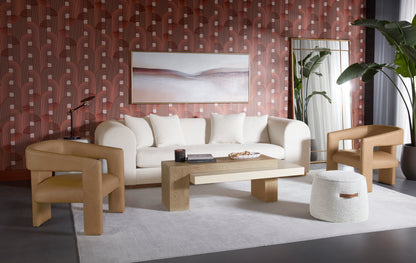 NAHLA DESERT SANDS - 72" X 30" - GOLD FLOATER FRAME