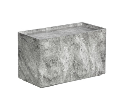 NAHLA LIZA SIDE TABLE - MARBLE LOOK - GREY