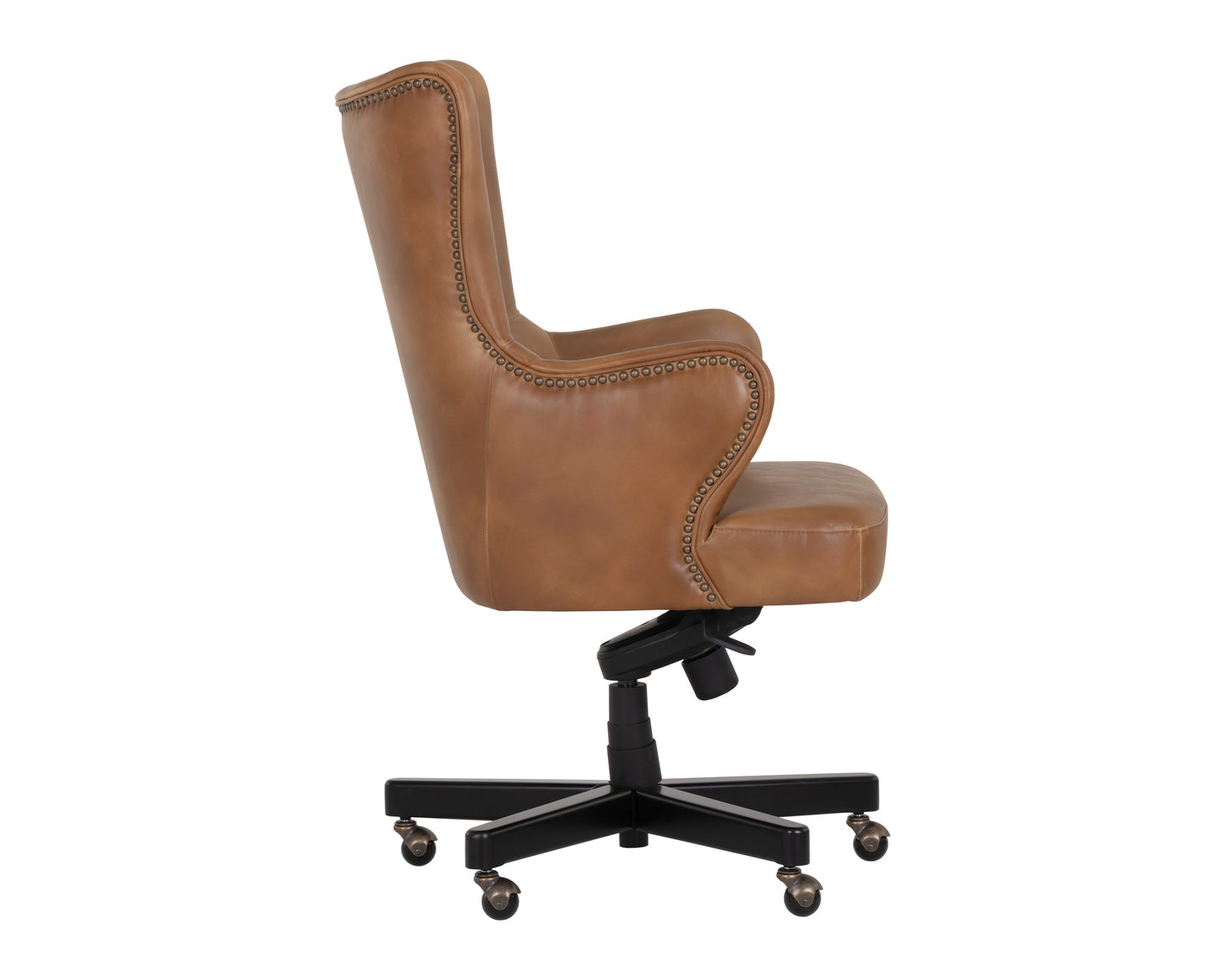 NAHLA HUBERT OFFICE CHAIR - TOBACCO TAN