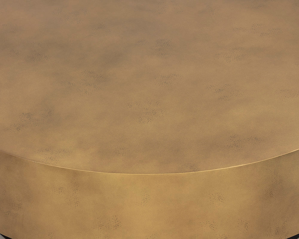 NAHLA BERNABY COFFEE TABLE - ANTIQUE BRASS