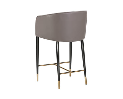 NAHLA ASHER COUNTER STOOL - FLINT GREY / NAPA TAUPE