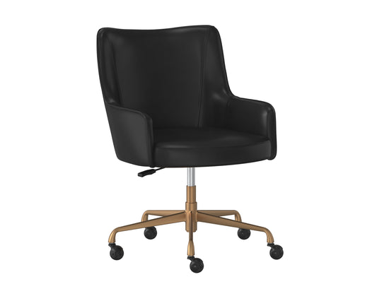 NAHLA FRANKLIN OFFICE CHAIR - VINTAGE BLACK