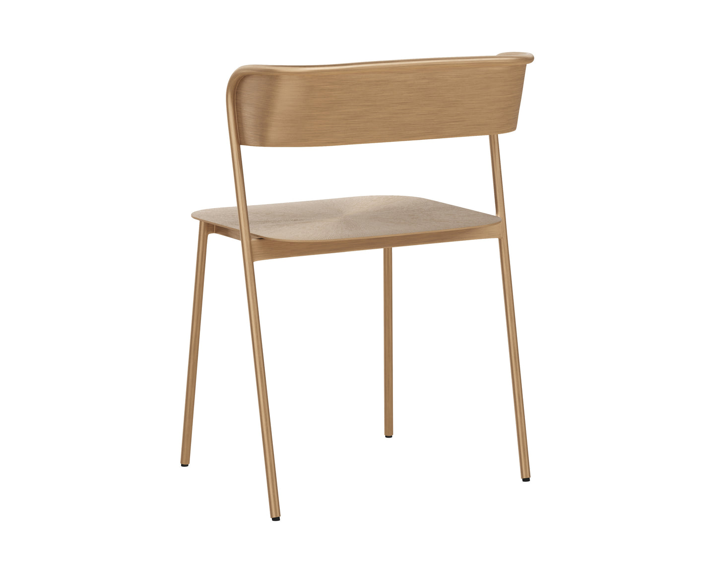 NAHLA KEANU DINING CHAIR - ANTIQUE GOLD