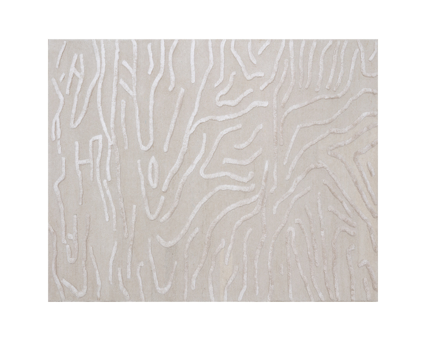 NAHLA KENYA HAND-TUFTED RUG - BEIGE - 8' X 10'