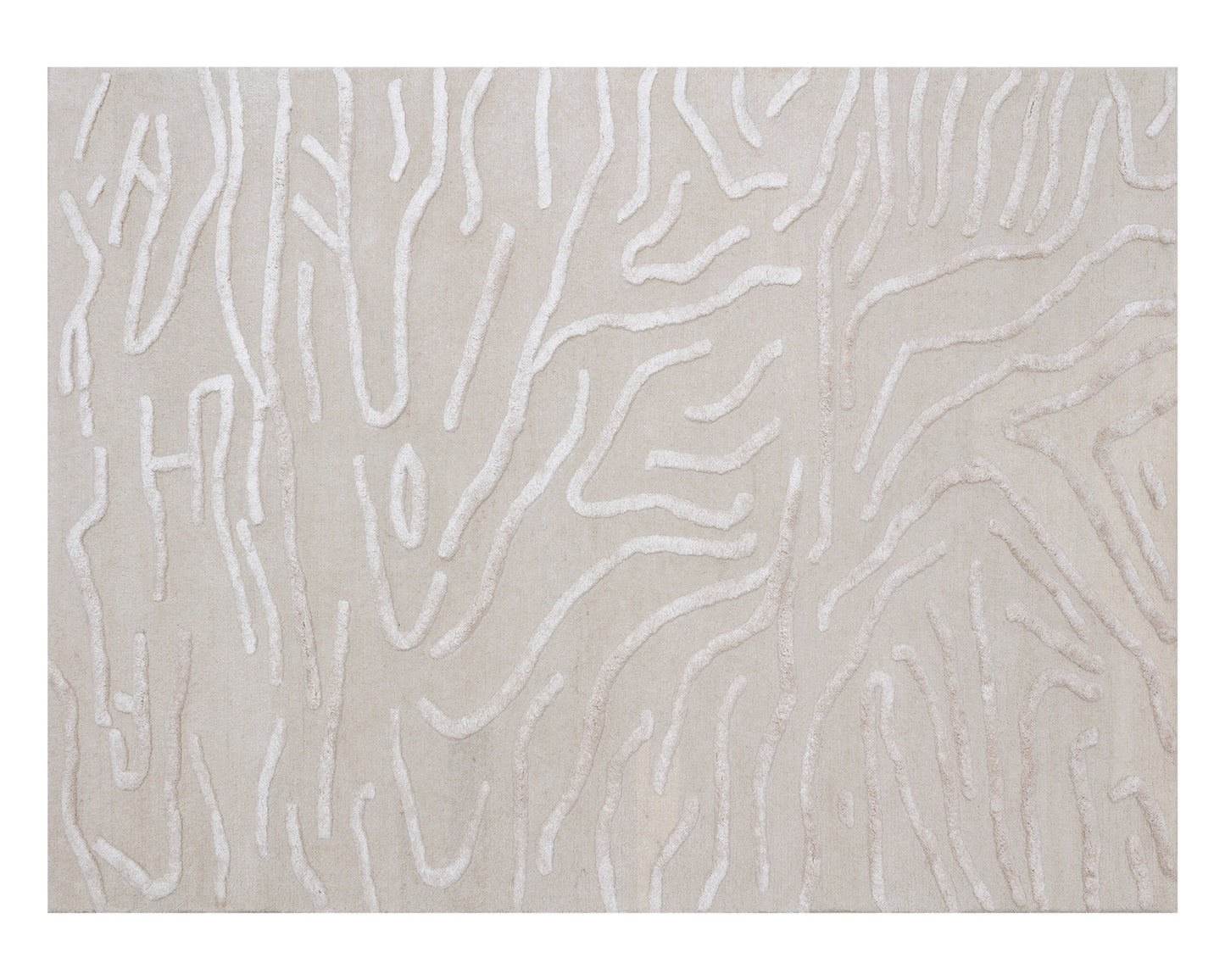 NAHLA KENYA HAND-TUFTED RUG - BEIGE - 9' X 12'