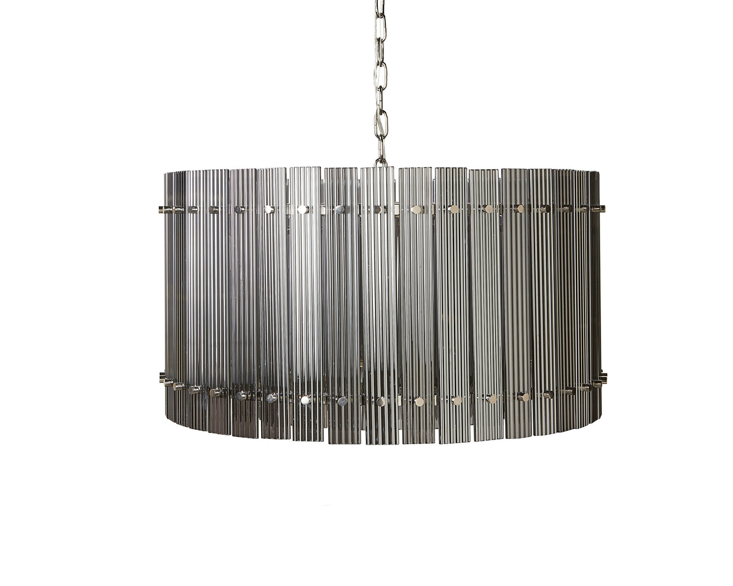 NAHLA KORE CHANDELIER - SMALL - NICKEL - SMOKE GREY