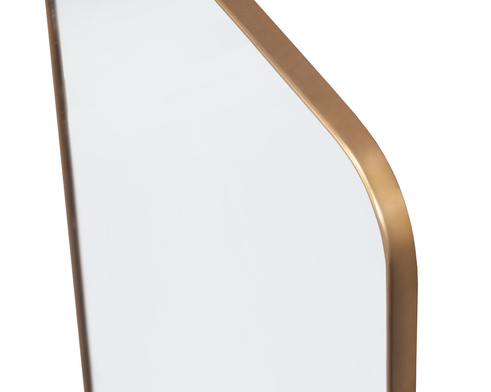NAHLA CALABASAS FLOOR MIRROR - BRASS