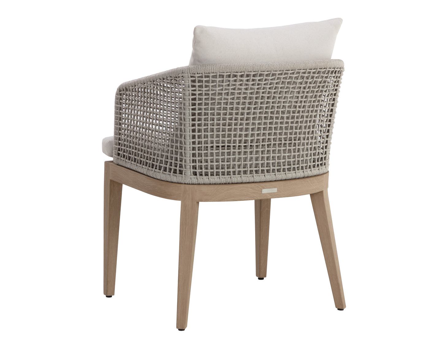 NAHLA CAPRI DINING ARMCHAIR - DRIFT BROWN - PALAZZO CREAM