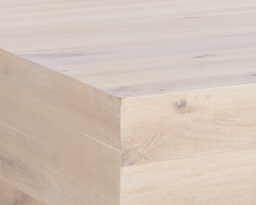 NAHLA FREZCO COFFEE TABLE - SQUARE - LIGHT OAK