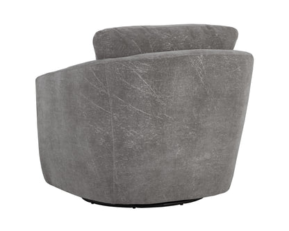 NAHLA IRINA SWIVEL LOUNGE CHAIR - NEPAL PEBBLE