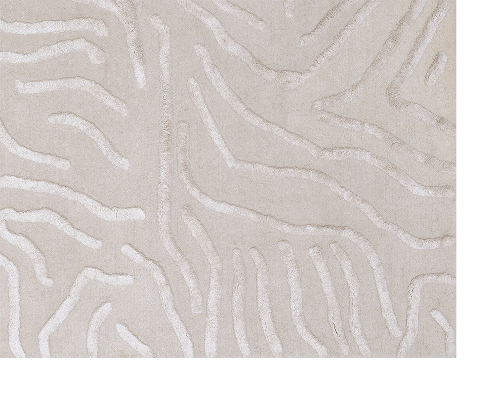 NAHLA KENYA HAND-TUFTED RUG - BEIGE - 8' X 10'