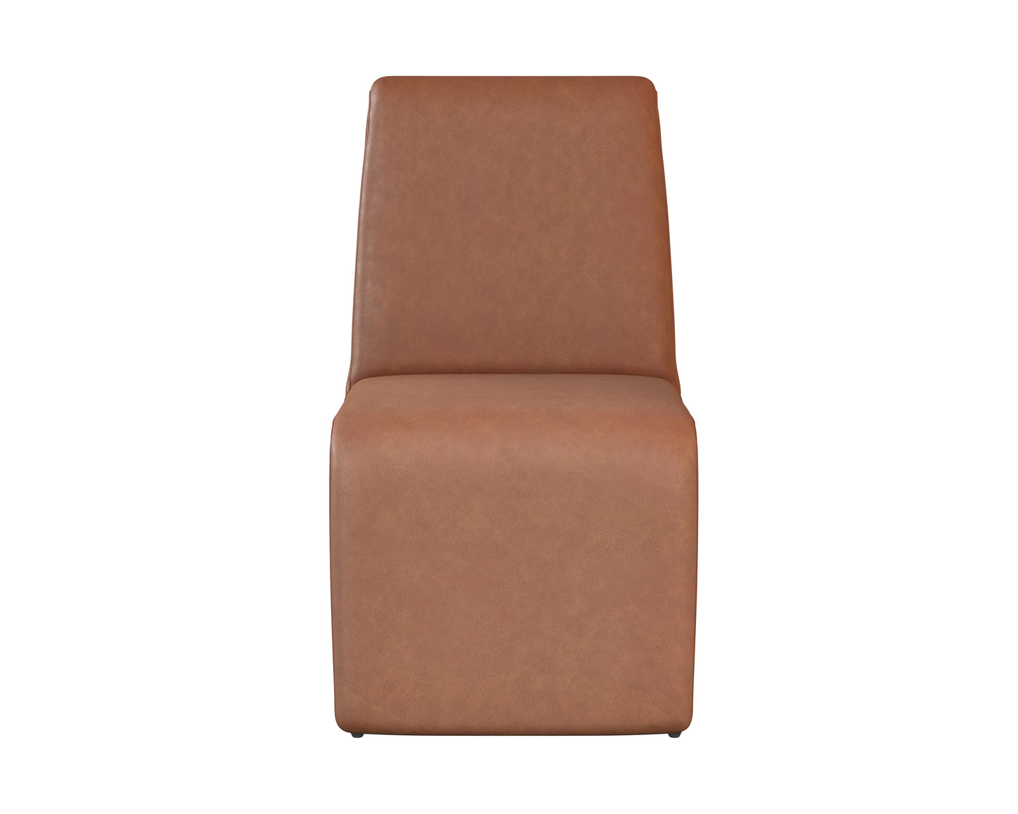 NAHLA CASCATA DINING CHAIR - MARSEILLE CAMEL LEATHER