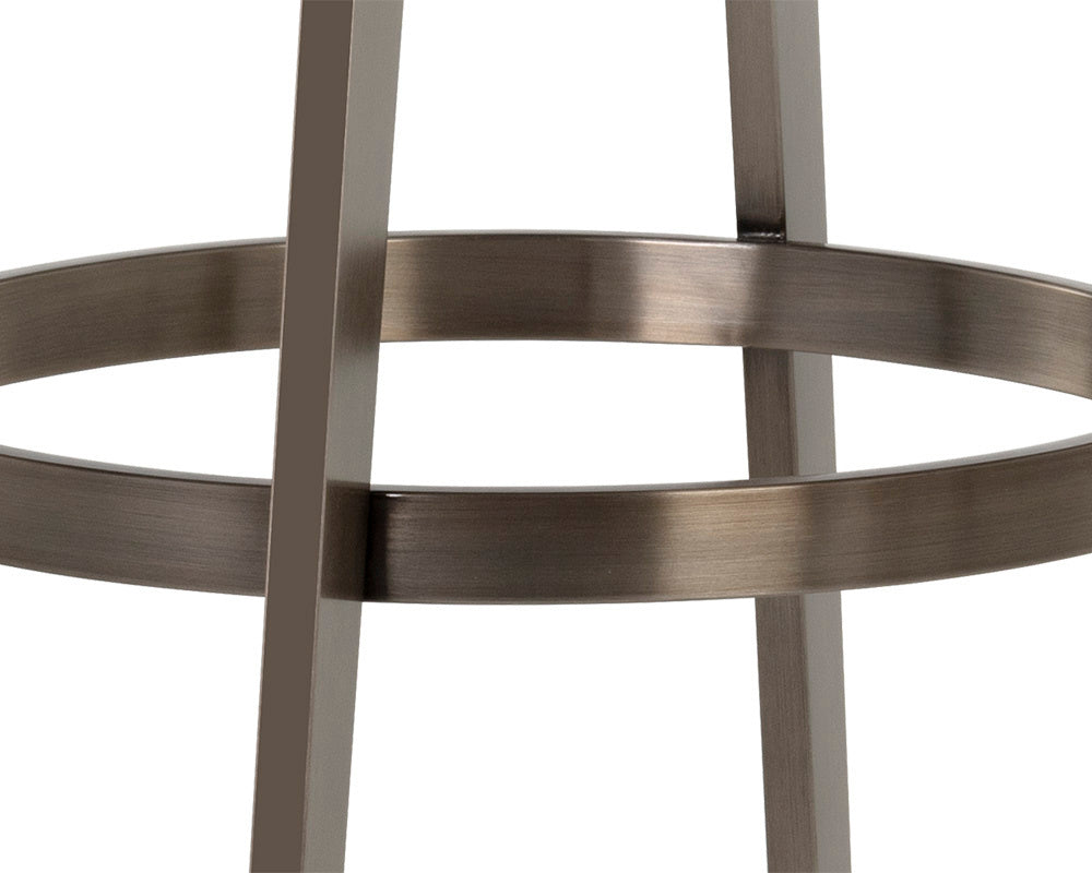 NAHLA ARIZONA SWIVEL BARSTOOL - CASTILLO BLACK