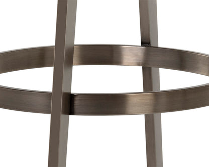 NAHLA ARIZONA SWIVEL BARSTOOL - CASTILLO BLACK