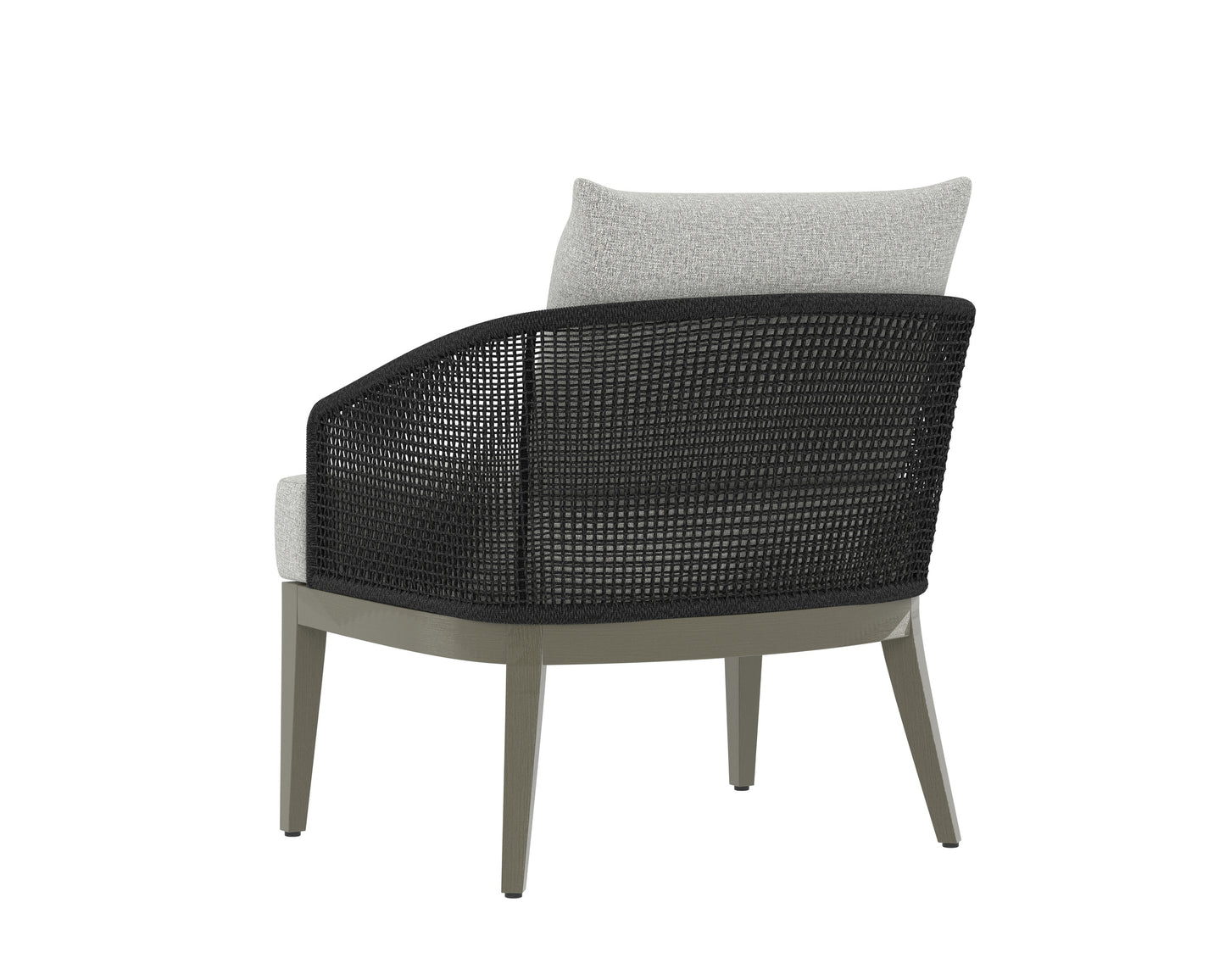 NAHLA CAPRI LOUNGE CHAIR - SMOKE GREY - COPACABANA MARBLE