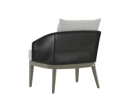 NAHLA CAPRI LOUNGE CHAIR - SMOKE GREY - COPACABANA MARBLE