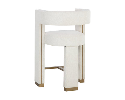 NAHLA ADAMINA COUNTER STOOL - RHEA LIGHT BARLEY