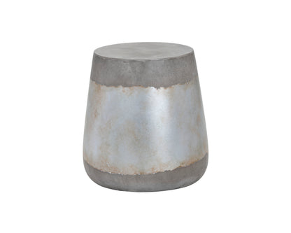 NAHLA ARIES END TABLE - SILVER