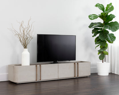 NAHLA JAMILLE MEDIA CONSOLE AND CABINET - CREAM