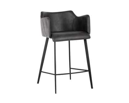 NAHLA GRIFFIN COUNTER STOOL - TOWN GREY / ROMAN GREY