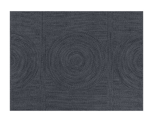 NAHLA GYRE HAND-WOVEN RUG - SLATE / CHARCOAL - 9' X 12'