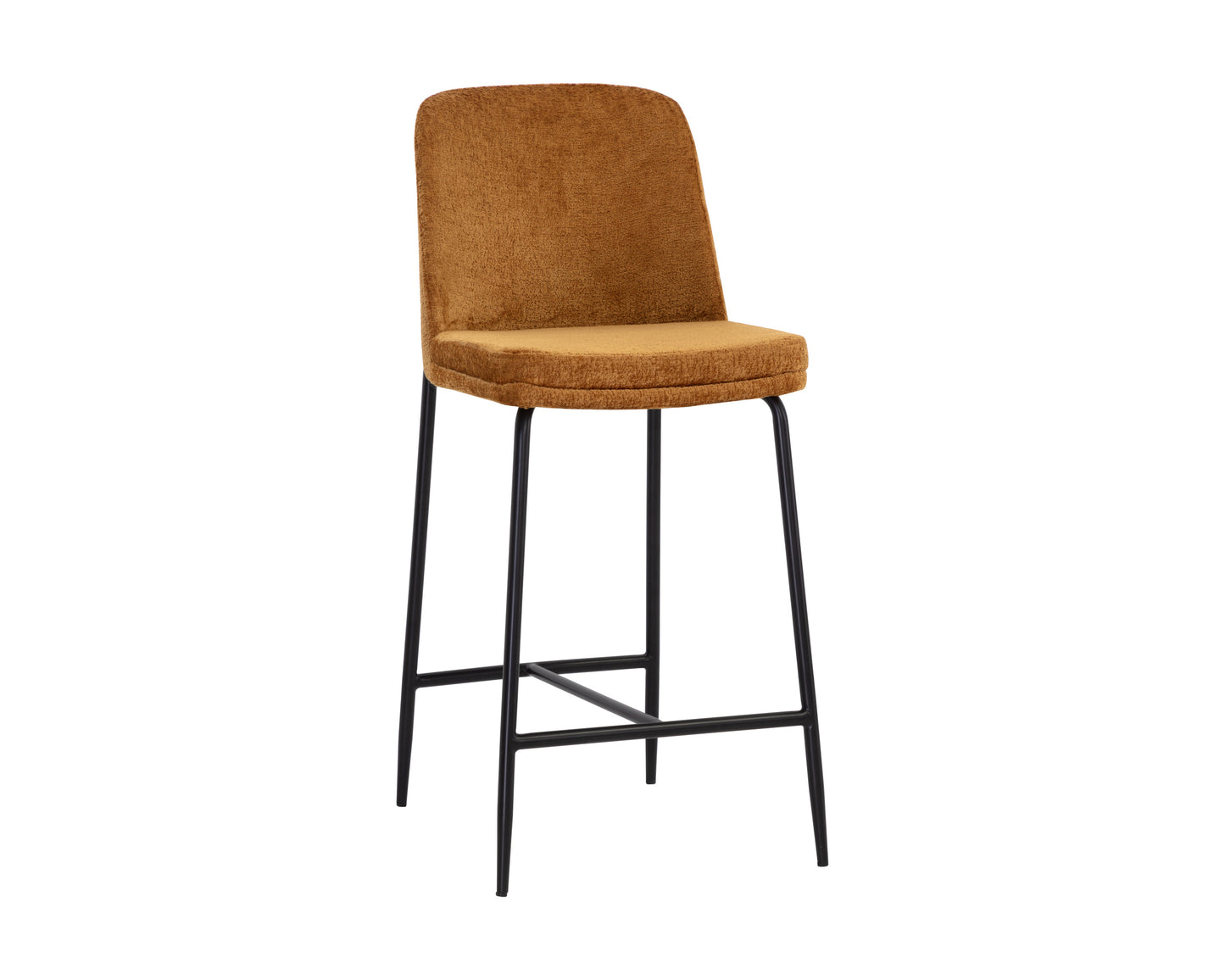 NAHLA ZEKE COUNTER STOOL - BLACK - BERGEN MARMALADE