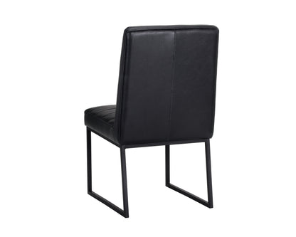 NAHLA SPYROS DINING CHAIR - COAL BLACK