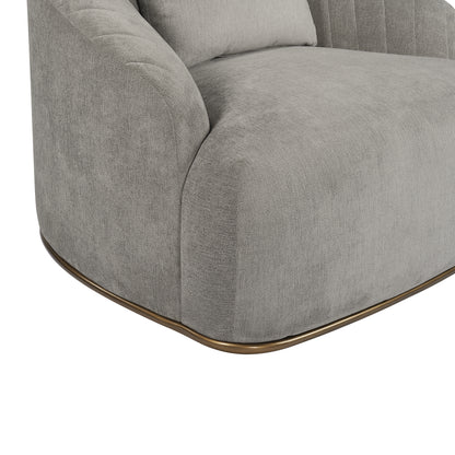 NAHLA ASTRID ARMCHAIR - POLO CLUB STONE