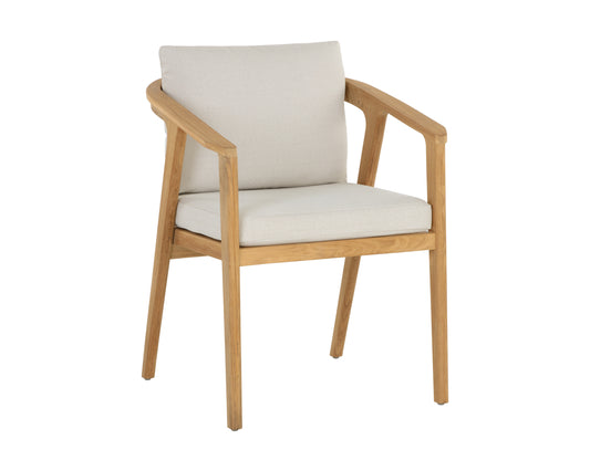NAHLA CORALINE DINING ARMCHAIR - PALAZZO CREAM