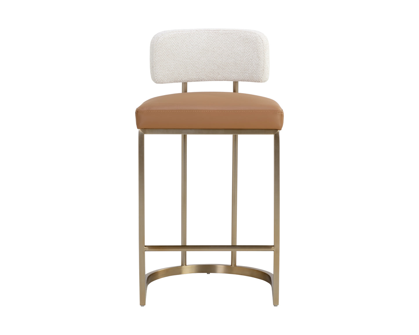 NAHLA LARISSA COUNTER STOOL - NAPA COGNAC / RHEA LIGHT BARLEY