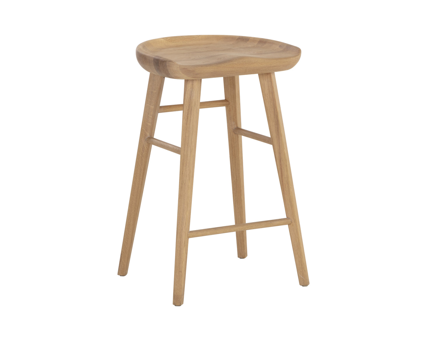 NAHLA DOMINIC COUNTER STOOL - LIGHT OAK