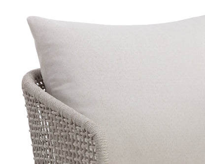 NAHLA CAPRI DINING ARMCHAIR - DRIFT BROWN - PALAZZO CREAM