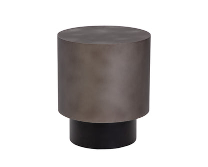 NAHLA BERNABY END TABLE - GUNMETAL