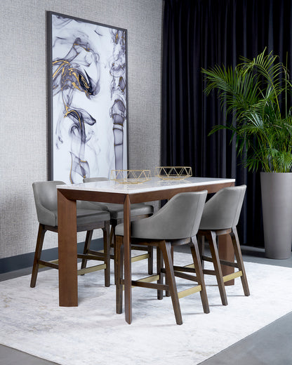 NAHLA KACE COUNTER STOOL - BRAVO METAL