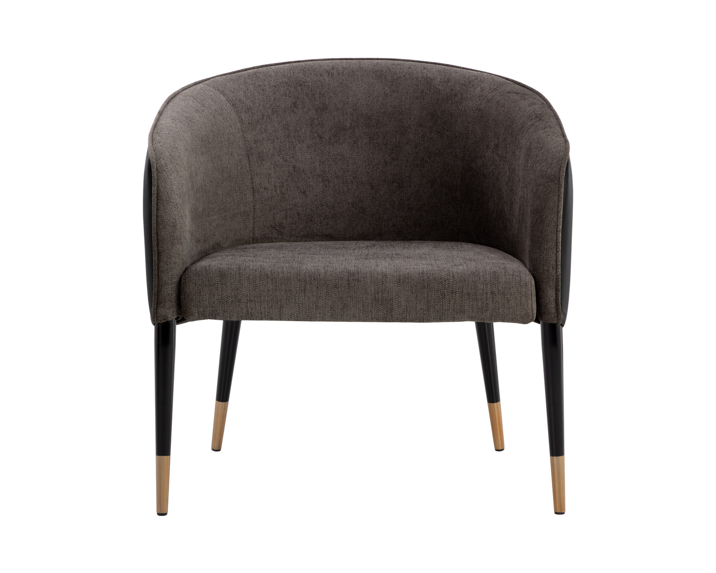 NAHLA ASHER LOUNGE CHAIR - SPARROW GREY / NAPA BLACK
