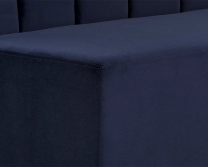 NAHLA KOSOVO BANQUETTE - BROWN - ABBINGTON NAVY