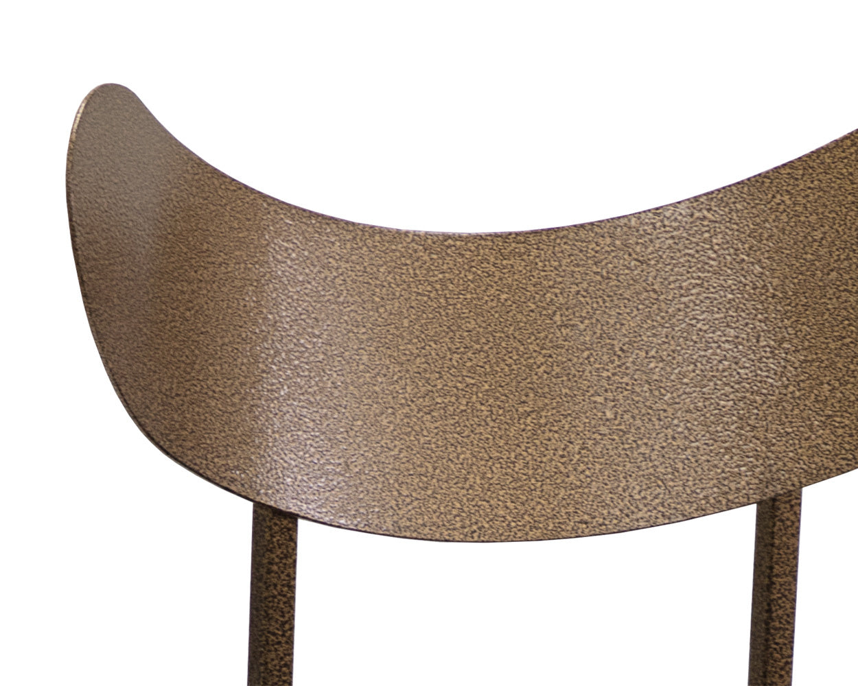 NAHLA GIBBONS COUNTER STOOL - ANTIQUE BRASS - CHARCOAL BLACK LEATHER
