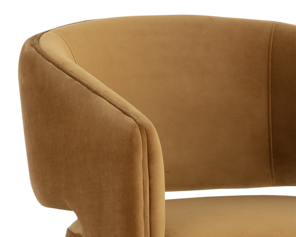 NAHLA CLAREN OFFICE CHAIR - GOLD SKY