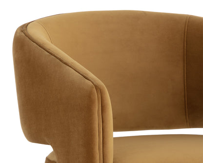 NAHLA CLAREN OFFICE CHAIR - GOLD SKY