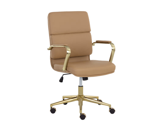 NAHLA KLEO OFFICE CHAIR - TAN