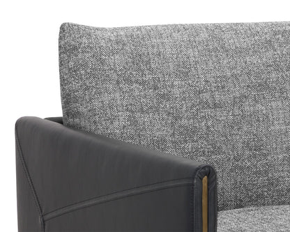 NAHLA ASHI ARMCHAIR - NASH ZEBRA / COAL BLACK