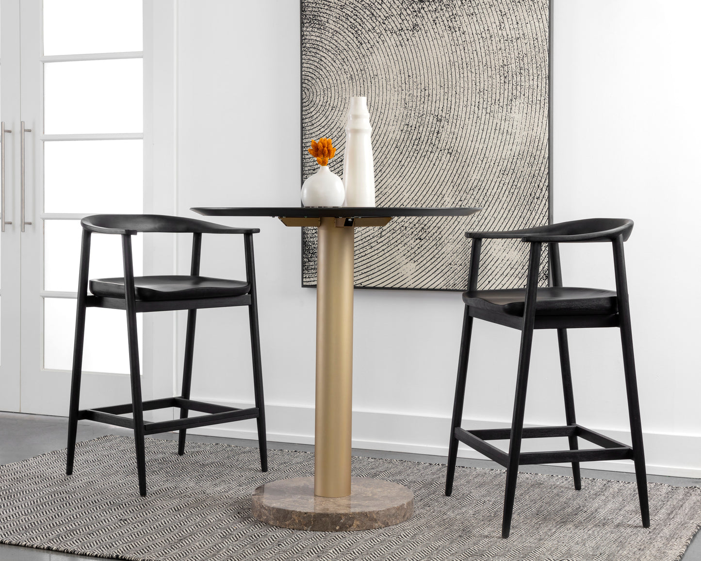NAHLA JEREMY COUNTER STOOL - BLACK
