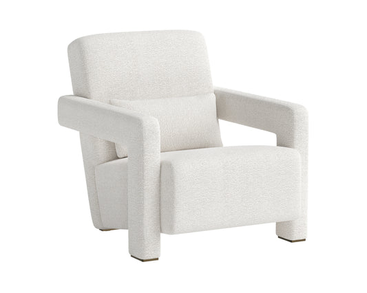 NAHLA FORESTER LOUNGE CHAIR - COPENHAGEN WHITE
