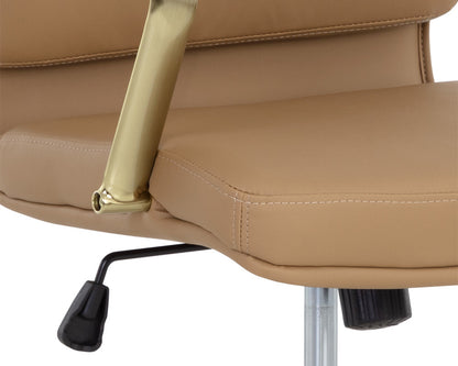 NAHLA KLEO OFFICE CHAIR - TAN