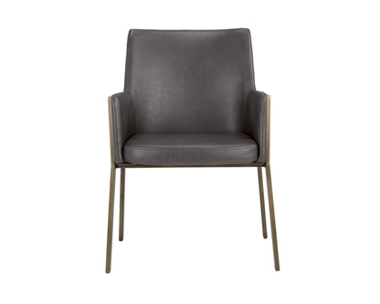 NAHLA BERNADETTE DINING ARMCHAIR - KENDALL GREY