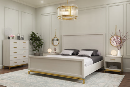 NAHLA KORE CHANDELIER - SMALL - BRASS - CLEAR